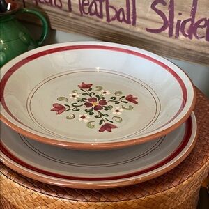 Vintage Stangl "Garland" pattern plate & Bowl.